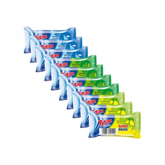 DWUFAZOWA KOSTKA DO WC TYTAN ZAPAS 10x40g HIT CENA