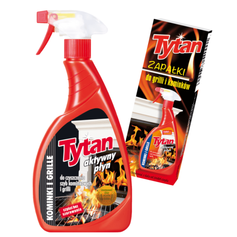 Tytan płyn do czyszczenia kominków plus zapałki (1)