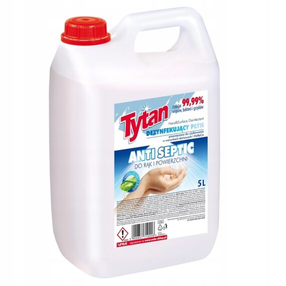 Tytan płyn do dezynfekcji rąk skóry powierzchni 5l