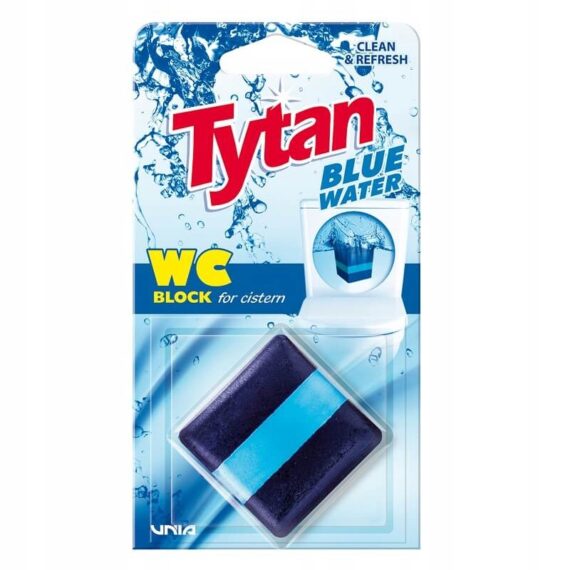 WC KOSTKA DO SPŁUCZKI rezerwuaru TYTAN BARWI WODĘ 50g