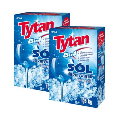 2 x Specjalna sól do zmywarek Tytan 1,5 kg