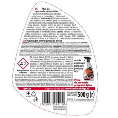 Płyn do czyszczenia piekarników Tytan spray 500g