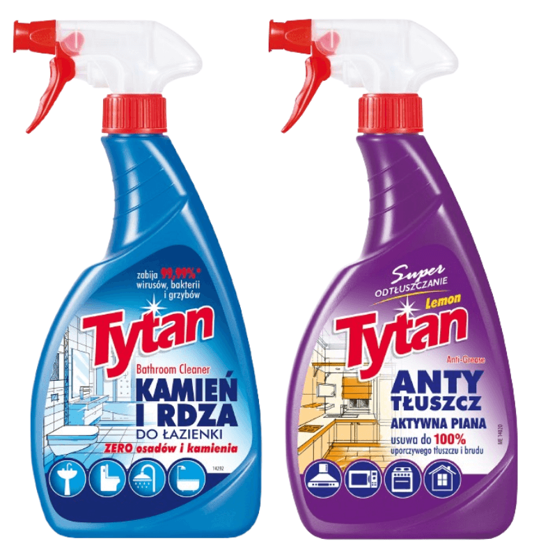 PROMO Tytan DO ŁAZIENEK + ANTYTŁUSZCZ ODTŁUSZCZACZ