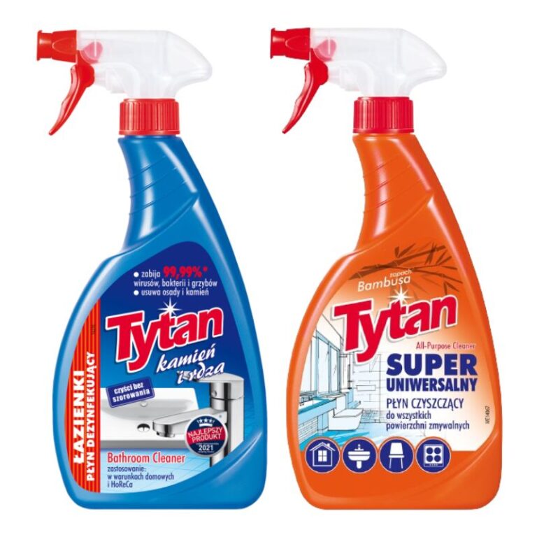 Płyn do mycia łazienek Tytan kamień i rdza spray 500g + Tytan super uniwersalny 500g sklep
