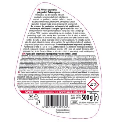 Płyn do usuwania przypaleń Tytan spray 500 g