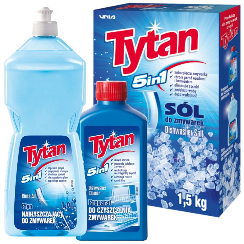 Produkt Sól do zmywarek, czyścik, nabłyszczacz Tytan PROMO