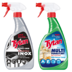 Tytan Płyn do mycia Stali Nierdzewnej INOX 500g spray + Kuchni 500g spray