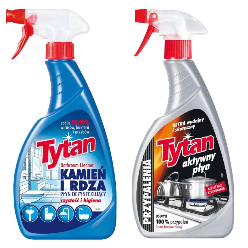 Tytan SPRAY DO ŁAZIENEK + DO USUWANIA PRZYPALEŃ