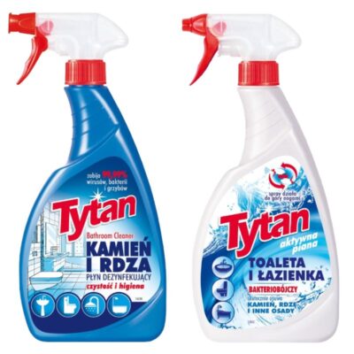 Tytan SUPER SPRAY DO MYCIA WC I ŁAZIENEK 2x500g