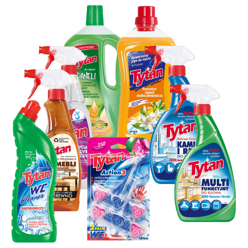 Tytan mega zestaw środków czystości czysty dom