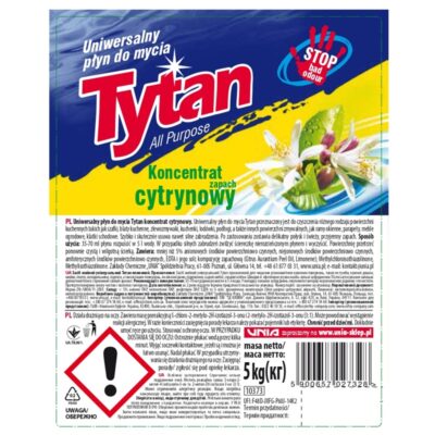 Uniwersalny płyn do mycia cytrynowy Tytan koncentrat 5 kg