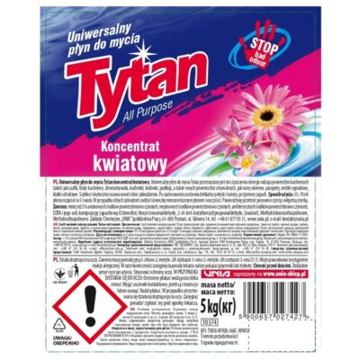 Uniwersalny płyn do mycia kwiatowy Tytan koncentrat 5 kg