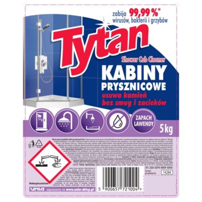 Płyn do mycia kabin prysznicowych Tytan kamień i rdza 5 kg