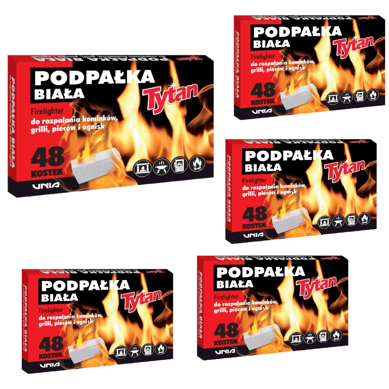 Produkt Podpałka do grilla kominka rozpałka biała Tytan 240szt