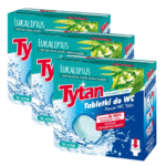 3 x Tabletki do czyszczenia WC Tytan Power Tabs 16szt MEGA PAKIET