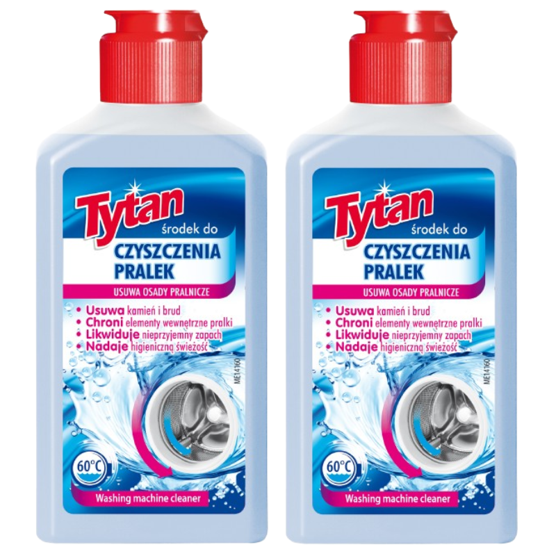 Produkt 2 x płyn do czyszczenia pralki Tytan 250ml mega skuteczny do mycia pralek