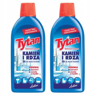 2 x Żel do mycia łazienek Tytan kamień i rdza 500g