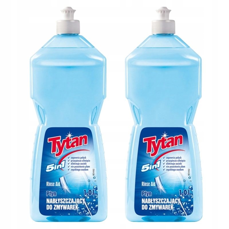 Produkt 2 x Nabłyszczacz do Zmywarki Tytan 1L – Mega Skuteczny WIELOSZTUKI