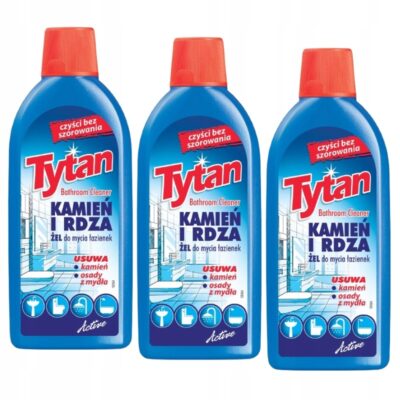 3 x Żel do mycia łazienek Tytan kamień i rdza 500g