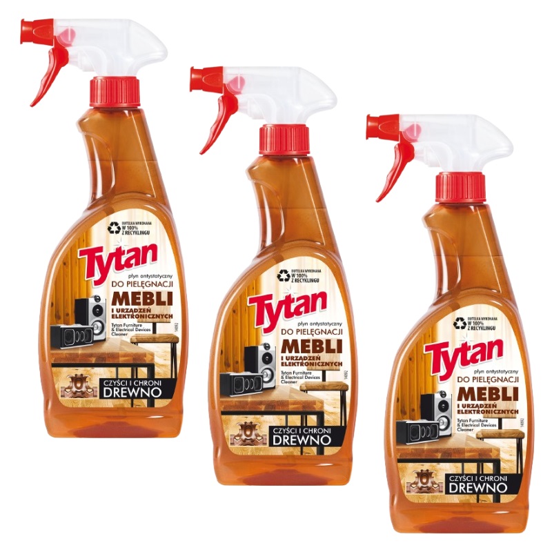 Produkt 3 x preparat do czyszczenia i pielęgnacji mebli drewna elektroniki 500g