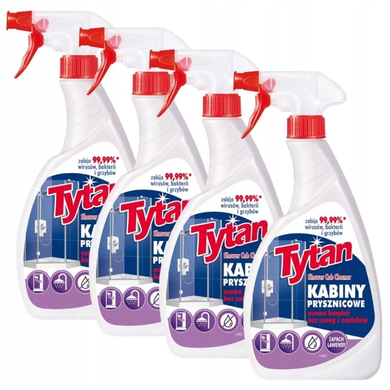 Produkt MEGA SKUTECZNY Płyn do mycia kabin prysznicowych wanny prysznica 4 x 500g