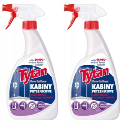 2 x Płyn do mycia kabin prysznicowych Tytan kamień i rdza 500g