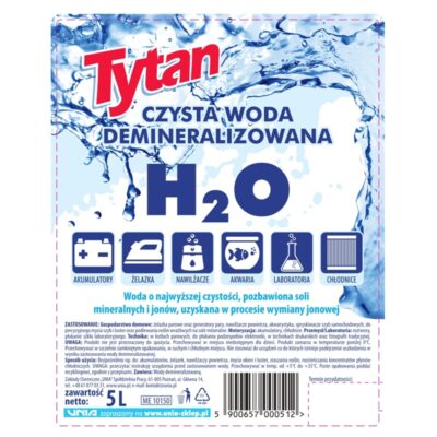 Tytan woda demineralizowana 5,0l